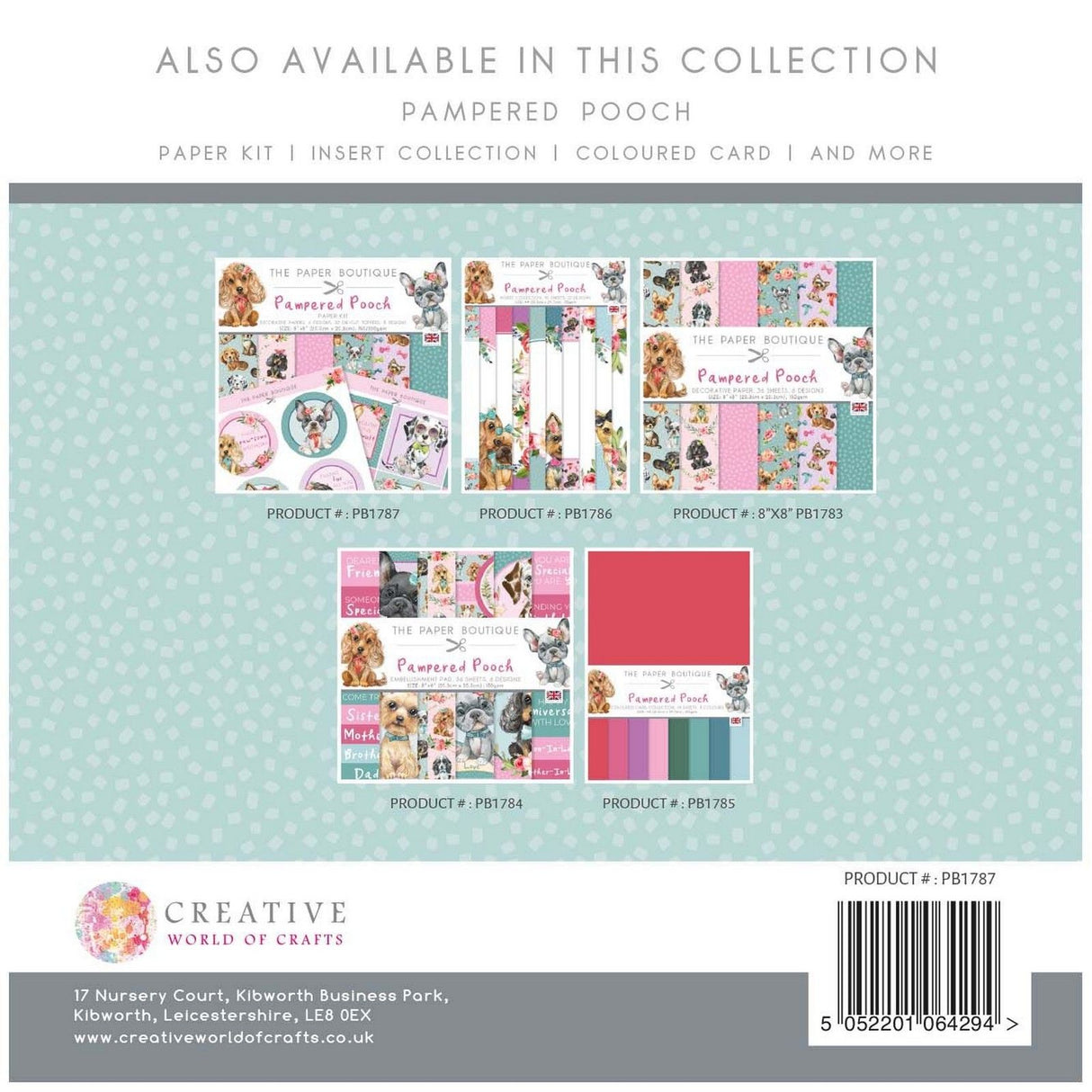 The paper boutique • pampered pooch insert collection
