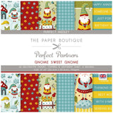 The paper boutique • perfect partners papers gnome sweet gnome medley 20,32x20,32cm