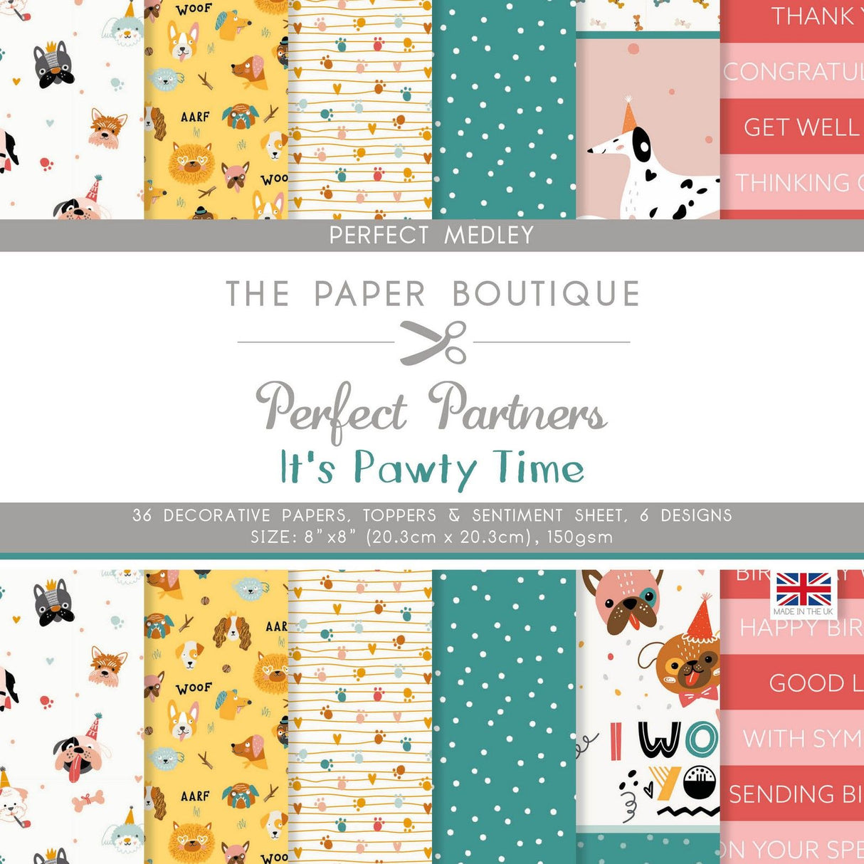 The paper boutique • perfect partners medley it's pawty time