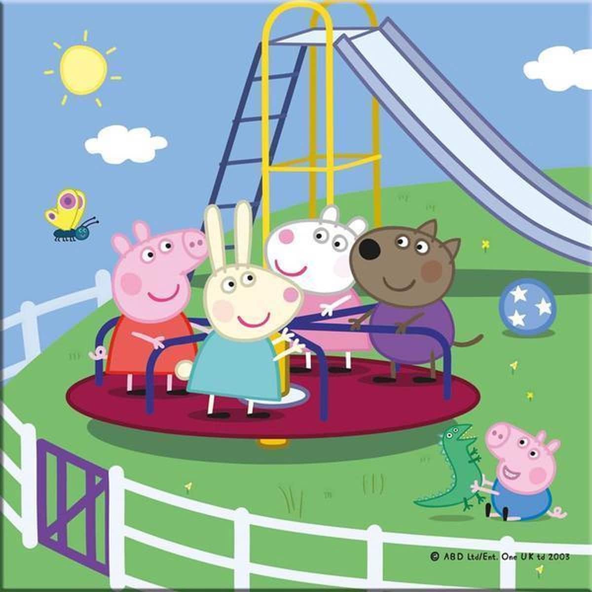 Dinotoys Peppa Pig Kinder Puzzle 3 x 55 kusů z robustní lepenky