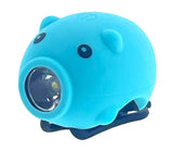 Pexkids bicycle horn pig with LED lamp USB blue