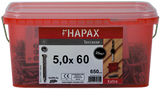 Pgb-europe - hapax hardhoutschroeven 5x60 a2 (set) emmer - hap020a00set060m