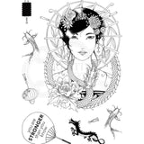 Pink ink designs • clear stempel set oriental princess