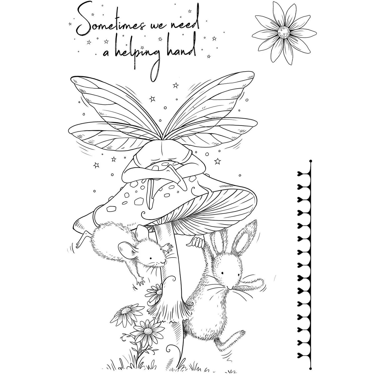 Pink ink designs • clear stempel set oops a daisy a6