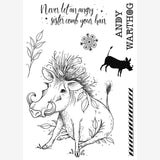 Pink ink designs • clear stamp set andy warthog 20,32x15,24cm