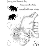 Pink ink designs • clear stamp set mammoth hugs 20,32x15,24cm