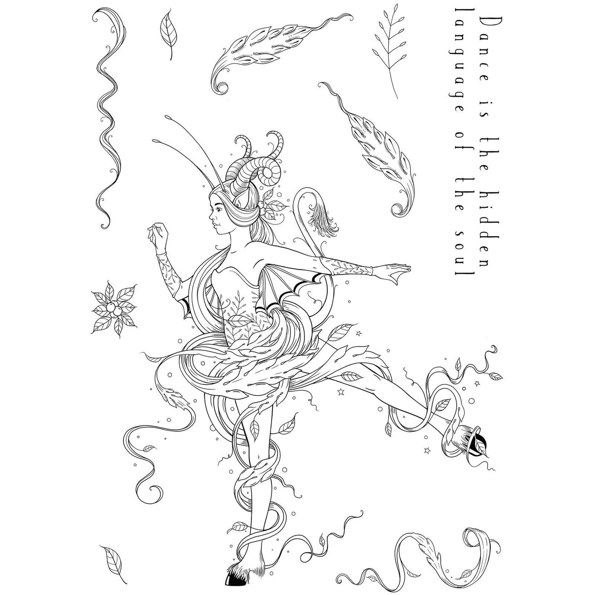 Pink ink designs • mythical series clear stamp set clara