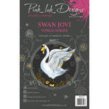 Pink ink designs • wings series clear stamp set swan jovi