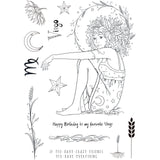Pink ink designs • astrology series clear stempels virgo 'kindness'