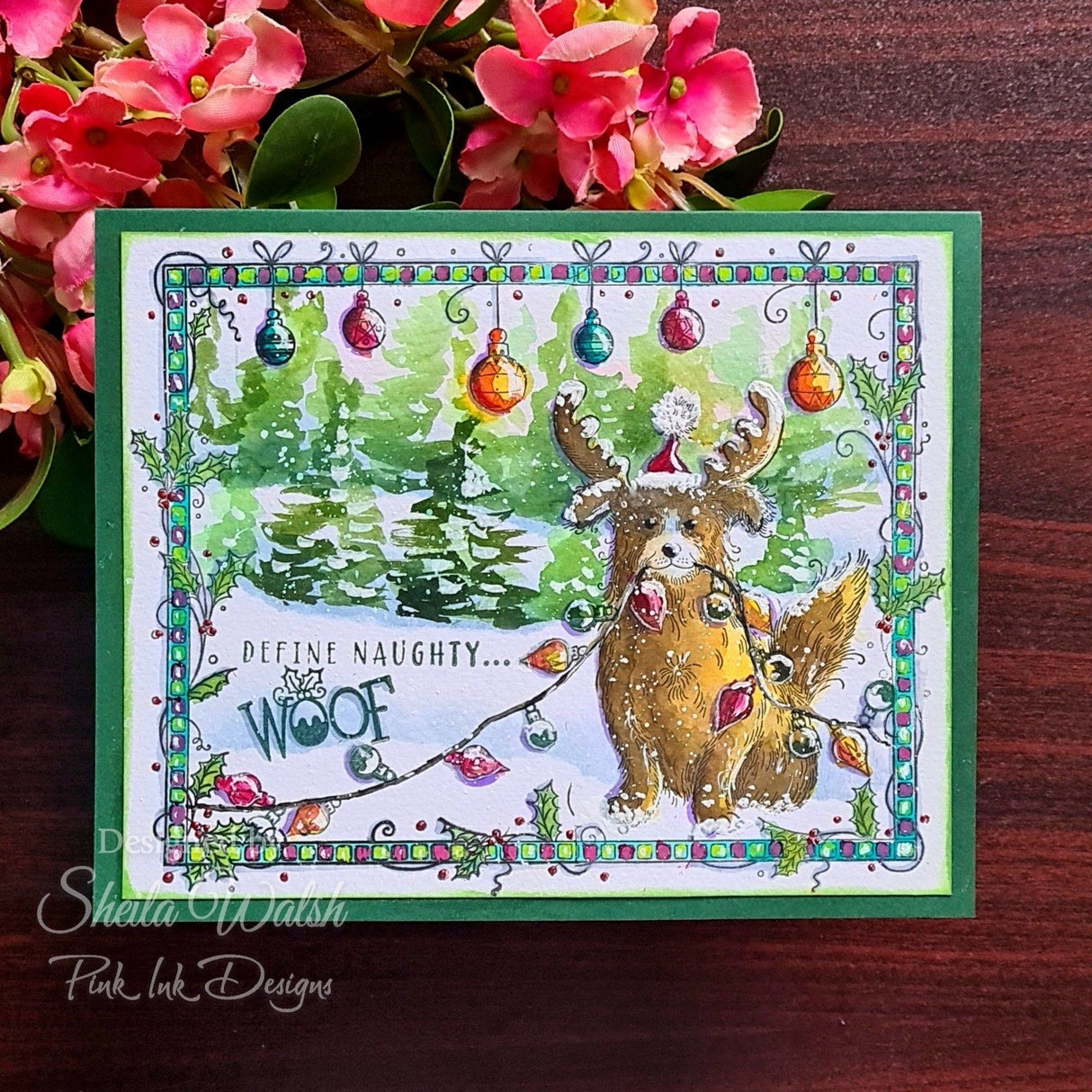 Pink ink designs • clear stamp set i identify as reindeer