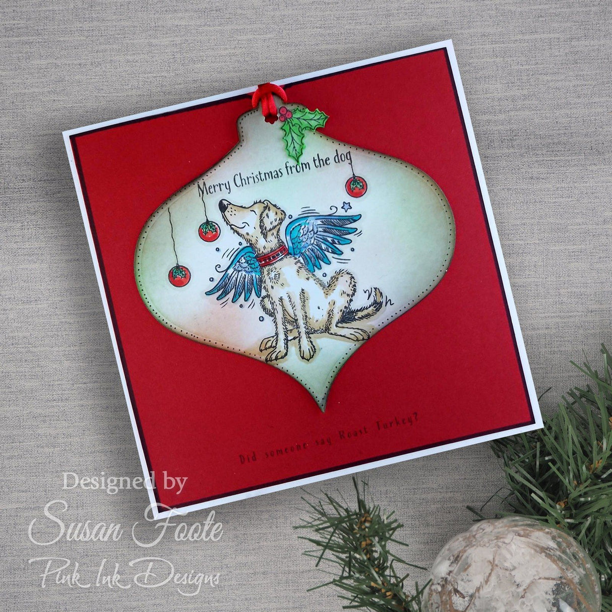 Pink ink designs • christmas series clear stamp set o howly night