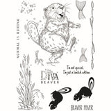 Pink ink designs • fauna series clear stamp set beaver fever