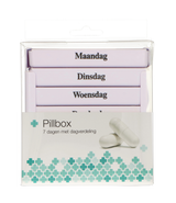 Jvdl pill box week 4 courses per day white