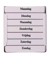 Jvdl pill box week 4 courses per day white