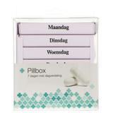 Jvdl pill box week 4 compartments per day white