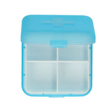 Jvdl Pillendose plus 4 Fächer blau