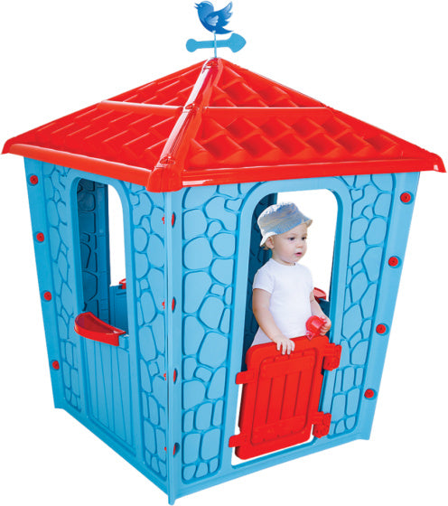 Pilsan Stone Speelhuisje 114 x 114 x 151 cm rosso rosso