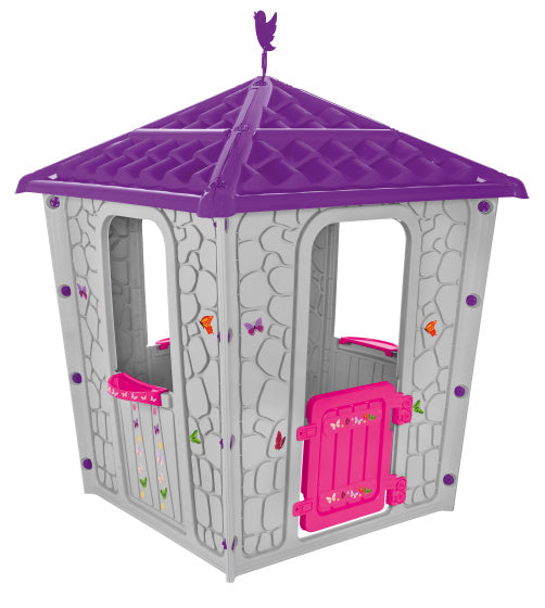 Pilsan Stone Speelhuisje 114 x 114 x 151 cm rose violet