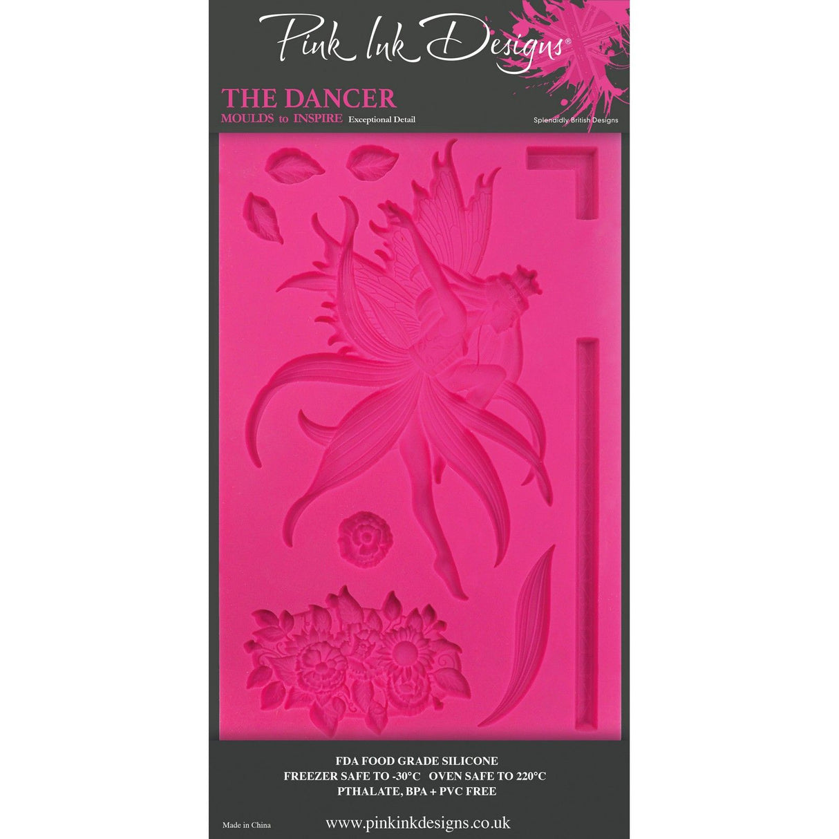 Pink ink designs • silicone mould the dancer