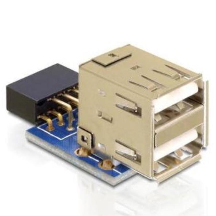 Delock USB pin header bu > 2x USB2.0 adapter