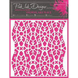 Pink ink designs • stencil snowflake wave
