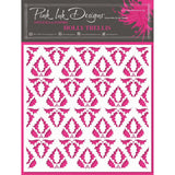 Pink ink designs • stencil holly trellis