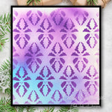 Pink ink designs • stencil holly trellis