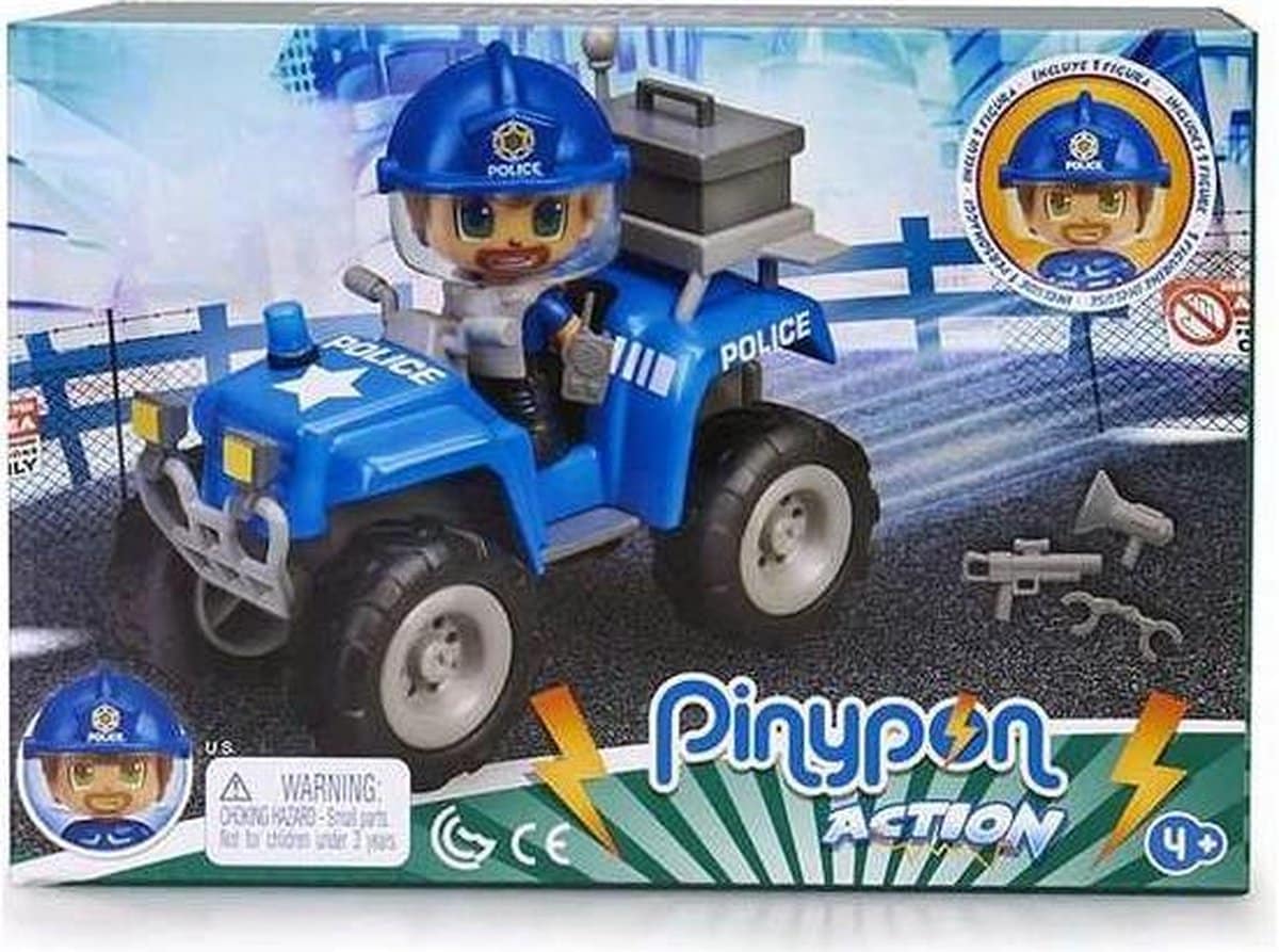 Famosa Pinypon Police Jeep with Action Figure and Accessories