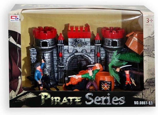 Bongers Toys Pirate Castle Play set, including 3 play figures