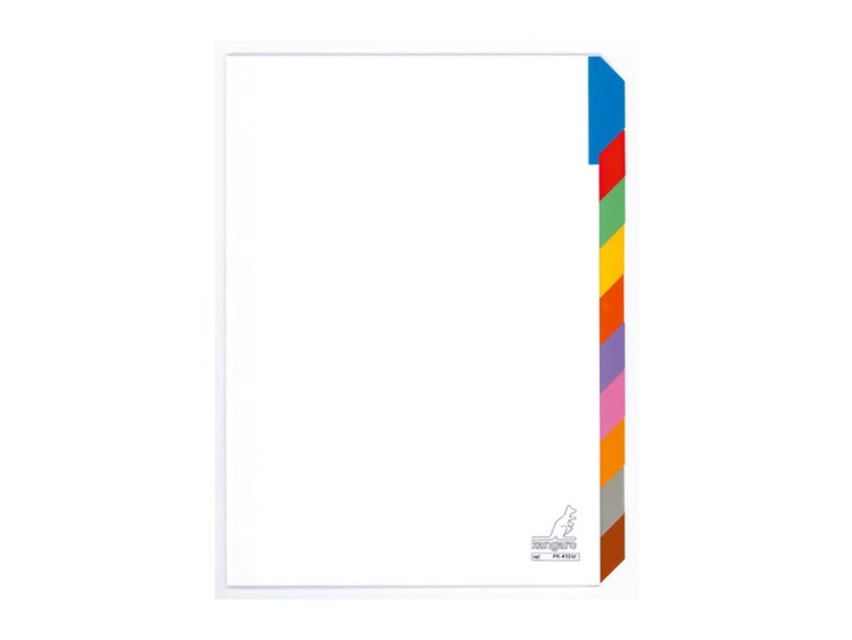 Kangaro tabbladen a4 23 rings blanco karton