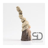 Season inspired decoration beeld kerstkabouter toby m led 7x7x26cm