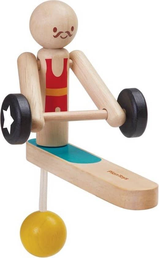 OKU PLÁN PLÁN Hračky pro vzpírání Acrobat vyrobené ze dřeva