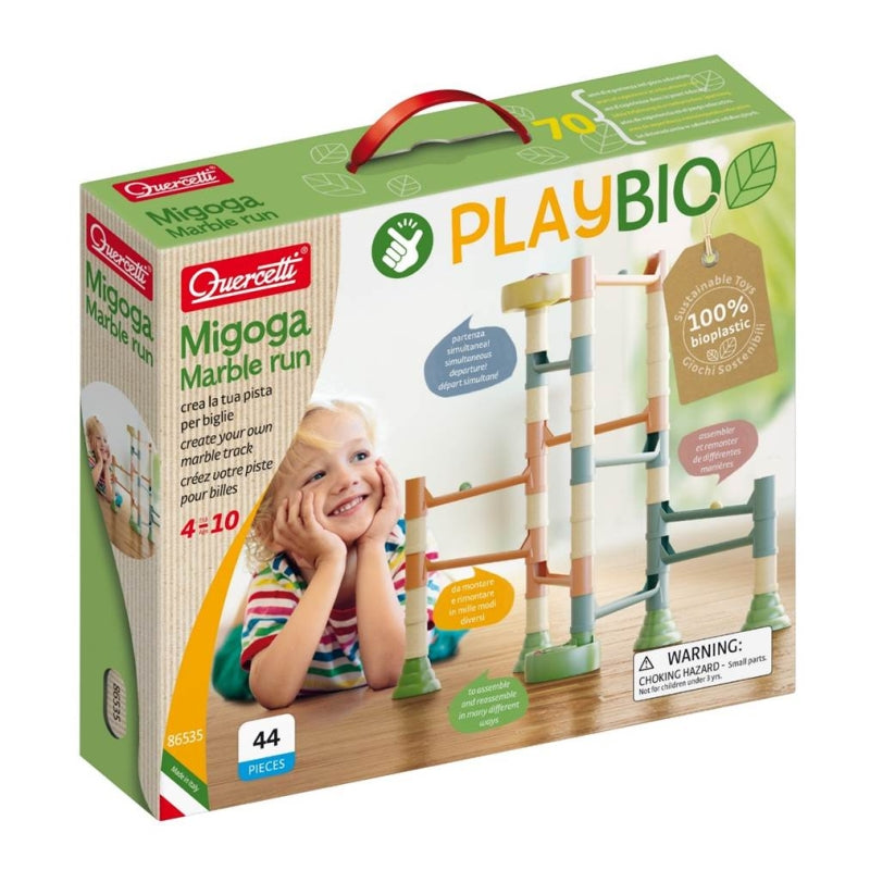 Quercetti playbio migoga marble track, 49 pcs