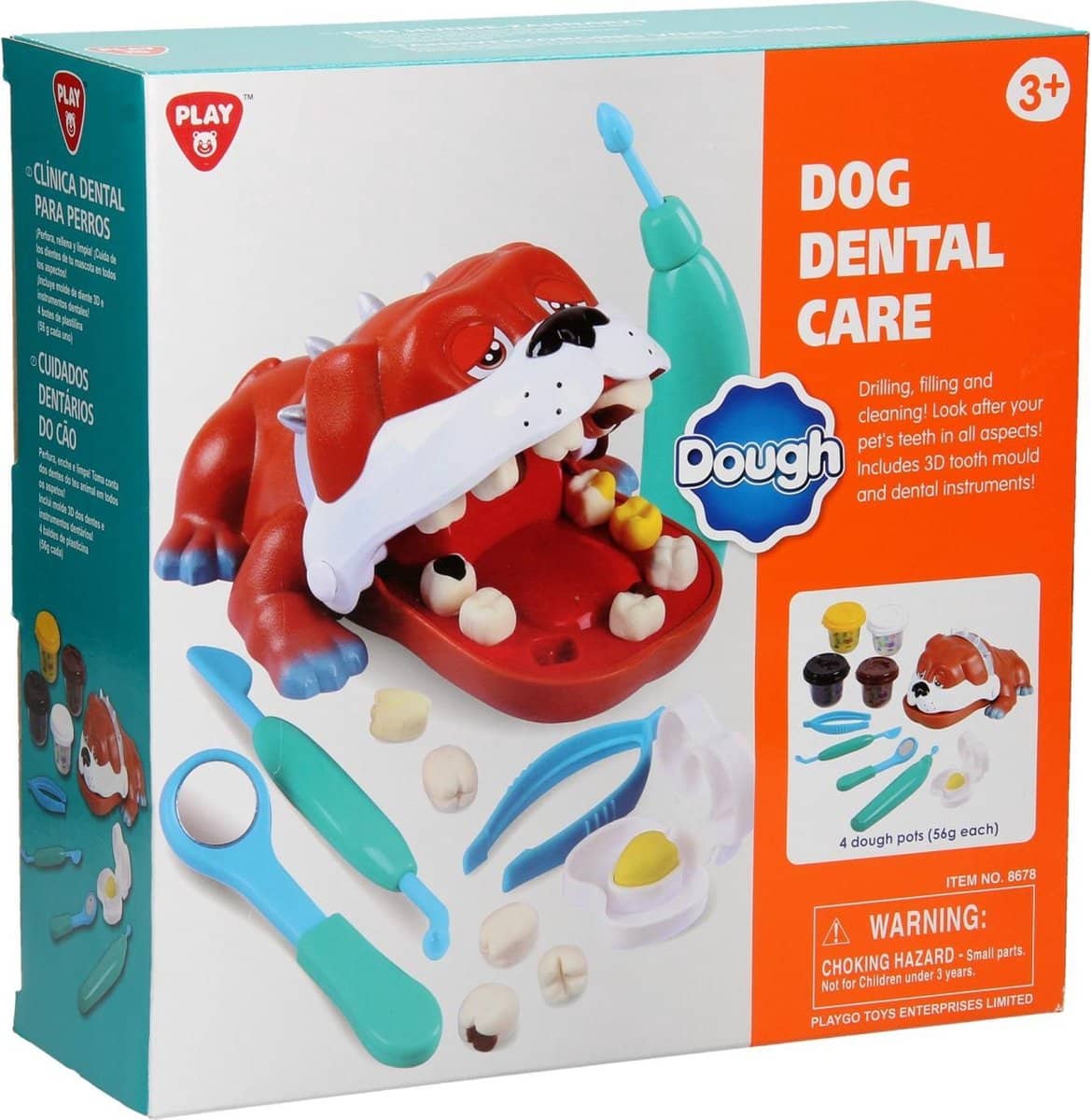 Playgo dog dental care, klei set met de happende hond