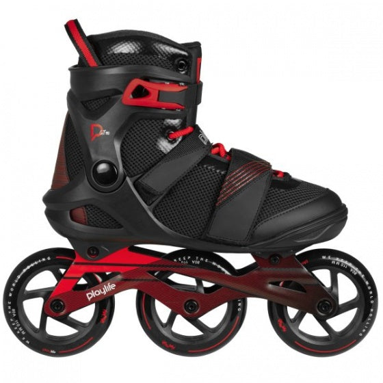 PlayLife GT Black 110 Inlineskates Men Black Red Size 37