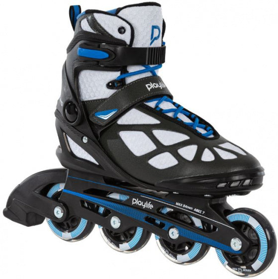 Playlife Inline Skates Black 80 Softboot 82A Black Size 45