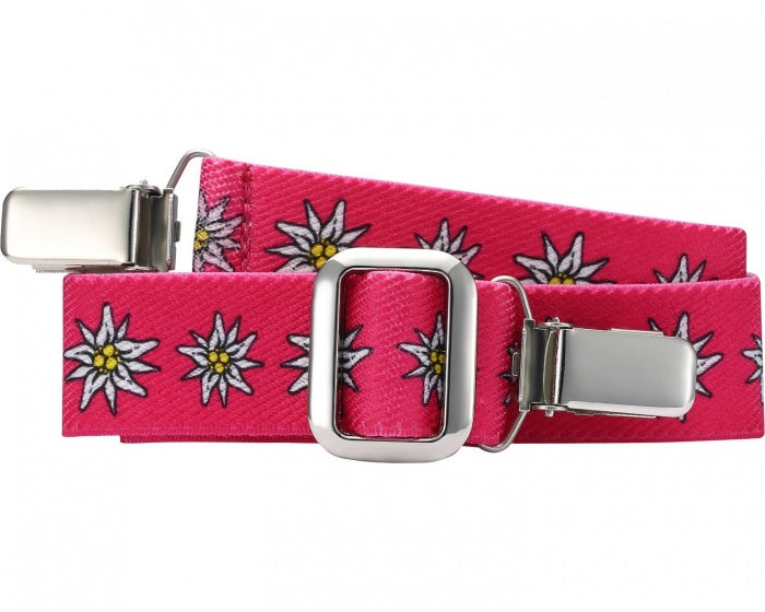 Playshoes cinto elástico com clipe rosa flores juniores tamanho 2