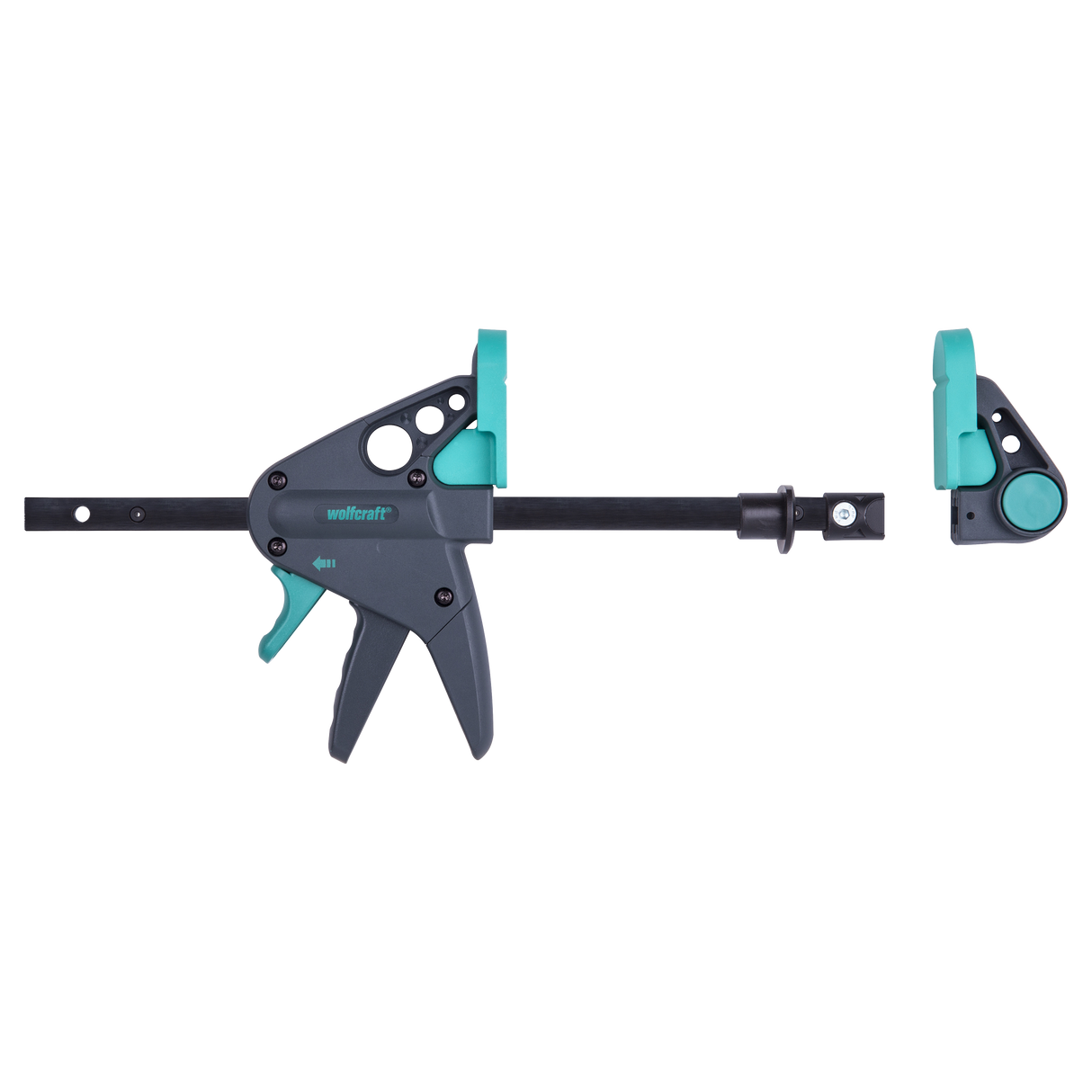 Wolfcraft Wolfcraft Arbeitstisch Klemme Pro 65-150-W schwarz und grün