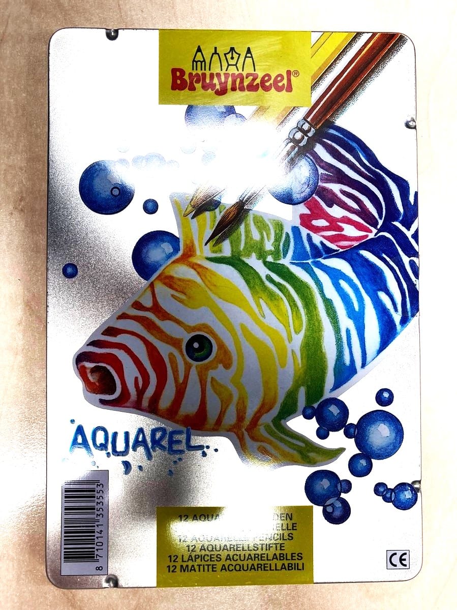 Bruynzeel 12 Aquarelstifte in Can