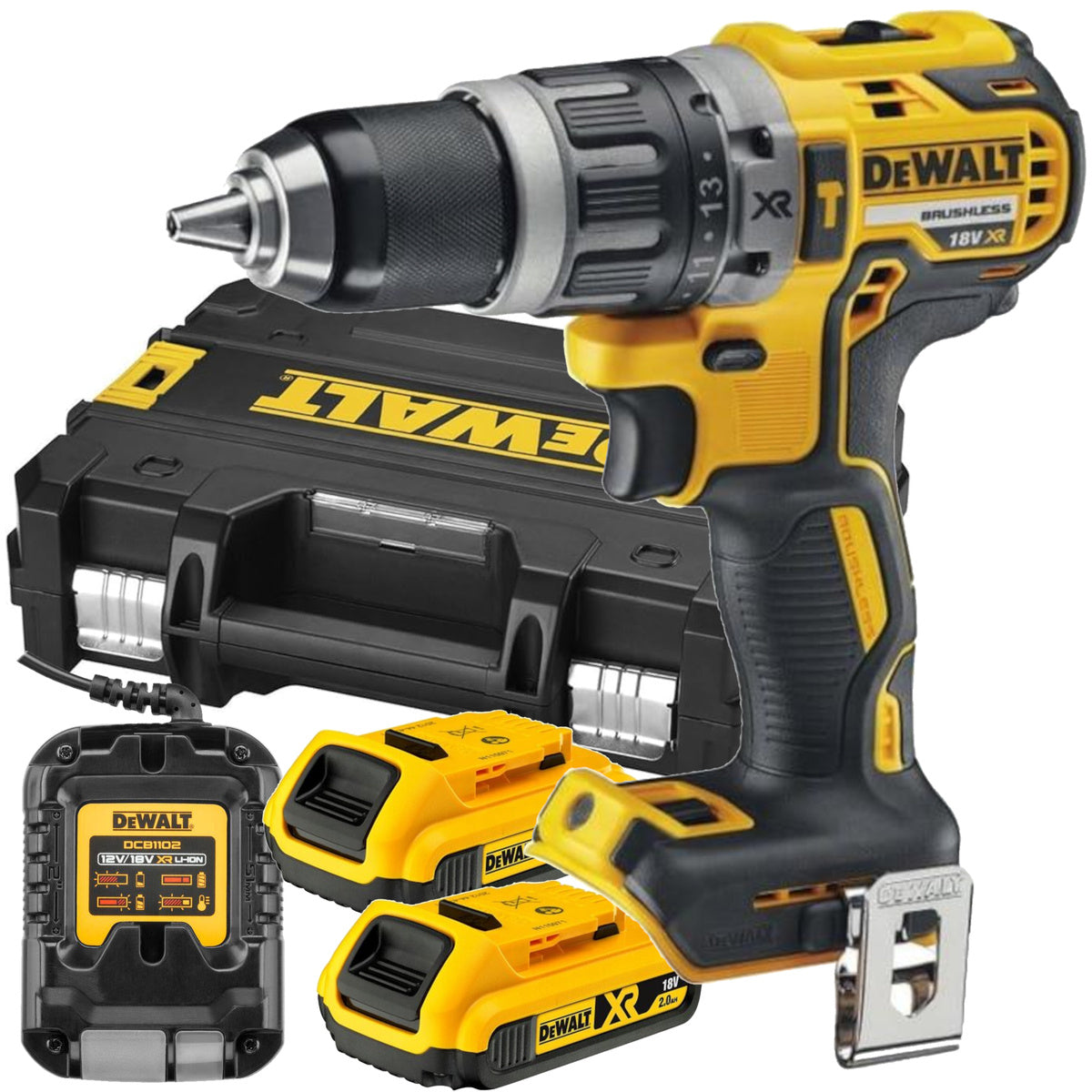 Dewalt dcd796d2 accuklopboormachine | 18v 2.0ah - dcd796d2-qw
