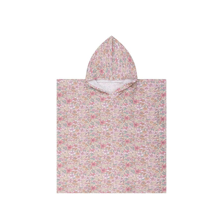 Blüte | mehrfarbiger hydrophiler Strandponcho 50 x 50 cm