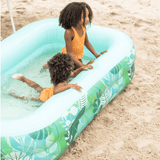 Sueño trópico | Piscina inflable verde 211 x 132 x 46 cm