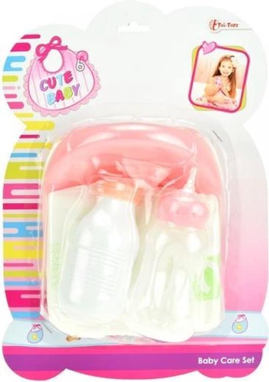 Pot toi-toys, bouteille de boisson et couche pour les filles de poupée bébé