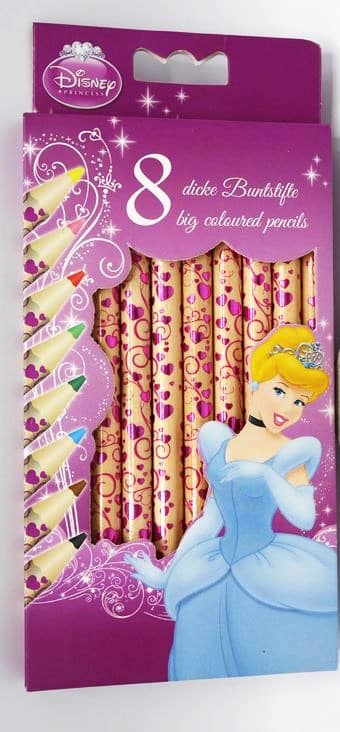 Van der Doelen Disney Princess - Dikke kolorowe ołówki