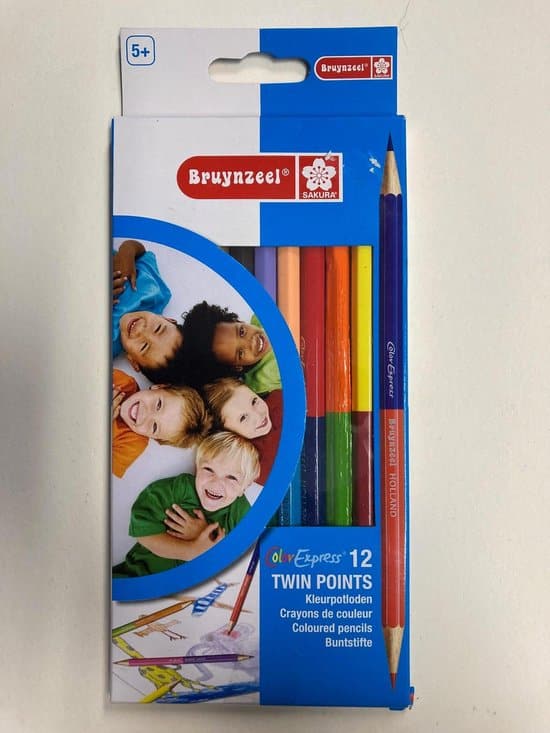 Bruynzeel Twin Points 12 pencils 24 colors