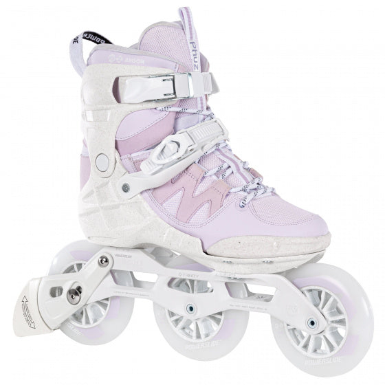 Powerslide en ligne Skates Phuzion Argon 110 Softboat 83a White Pink Mt 37