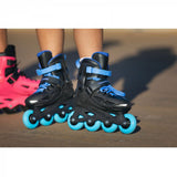 Powerslide One Stargaze Inlineskates 85A Black Blue Size 29 32