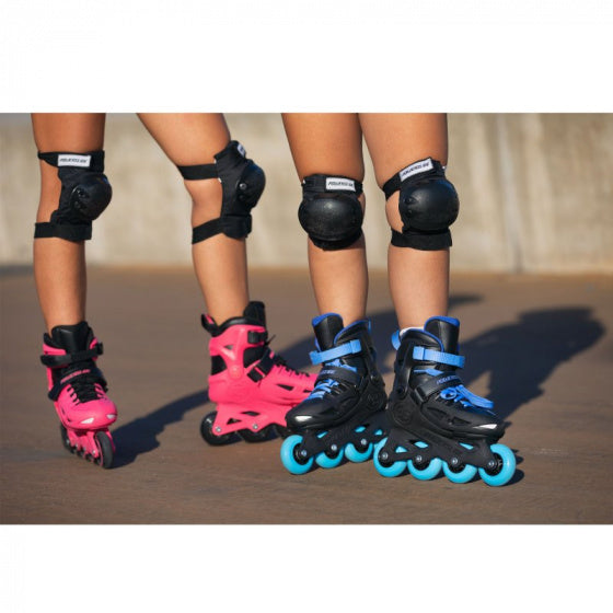 Powerslide One Stargaze Inlineskates 85A Black Blue Size 29 32