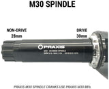 Praxis Works BB30 PF30 M30 Road Bottom Bracket