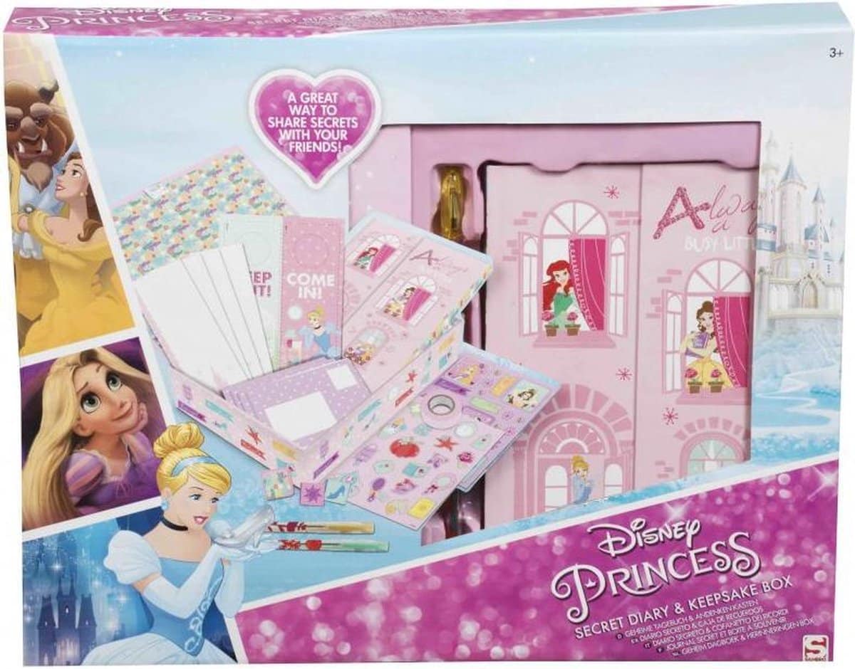 Brandunit Disney Princess Secret Diary and Storage Box